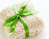 100% Organic Cotton Lightweight Baby Blanket - Hand Knitted