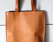 Caramel Amsterdam Tote - Handmade leather Tote bag