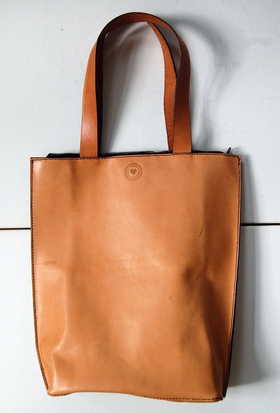 Caramel Amsterdam Tote - Handmade leather Tote bag
