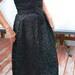 1960s Black Evening Gown Formal Maxi Dress Sleeveless Fitted Bodice Wiggle Dress Back Zipper Belted Size 4 Small Slim Fit
