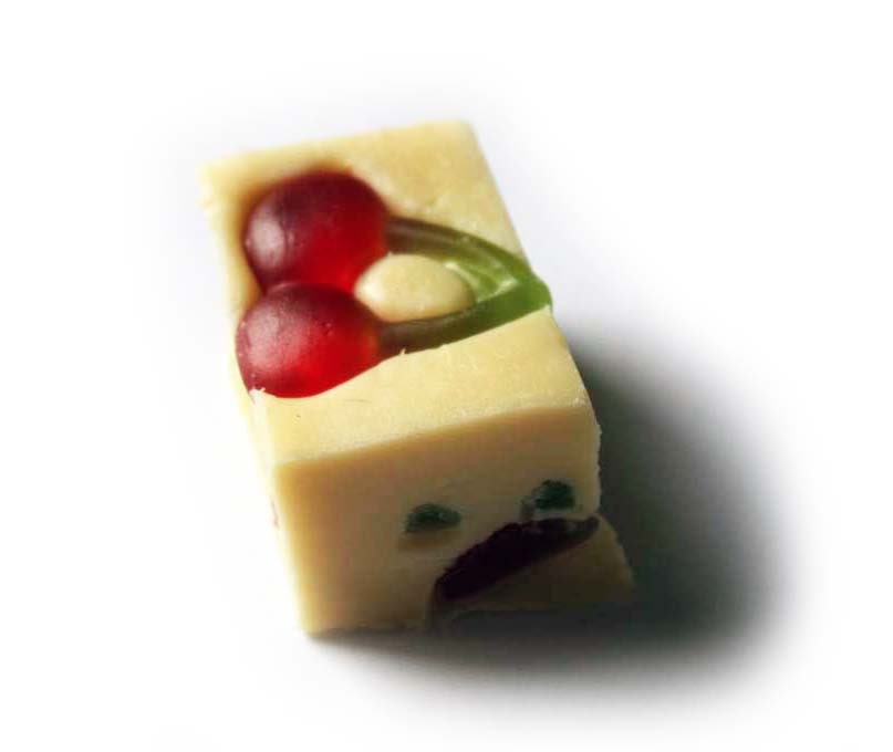 White Chocolate & Cherry Fudge