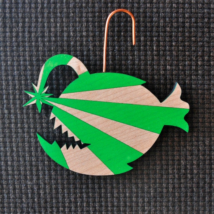 Handmade Christmas Ornament-Angler Fish