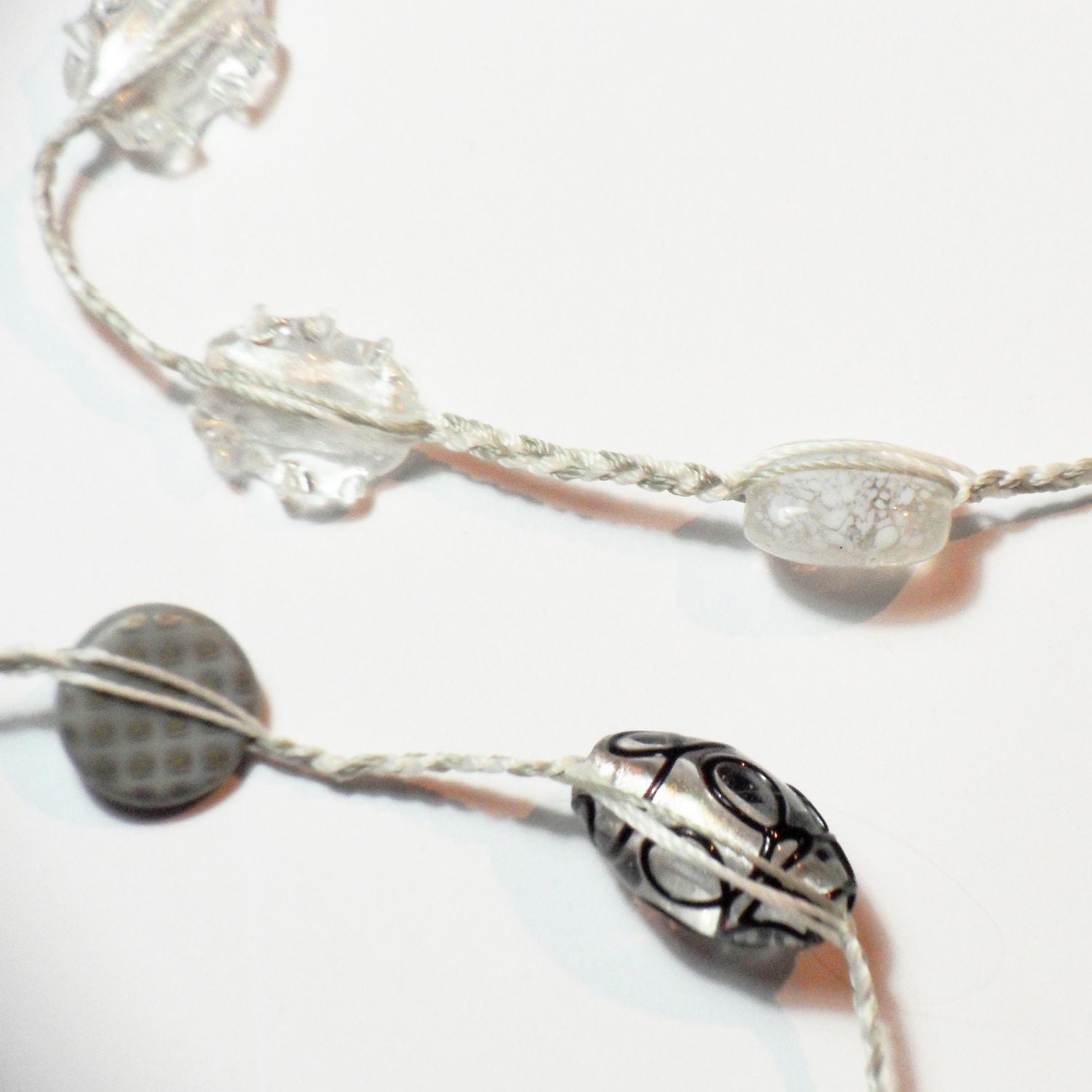 Silver Frost - Adjustable Cord Necklace