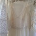 Gorgeous Cream Ivory French lace wedding dress capped sleeves and lace up back