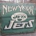 New York Jets football Sign, original, handmade, faux vintage, wooden sign, sports decor