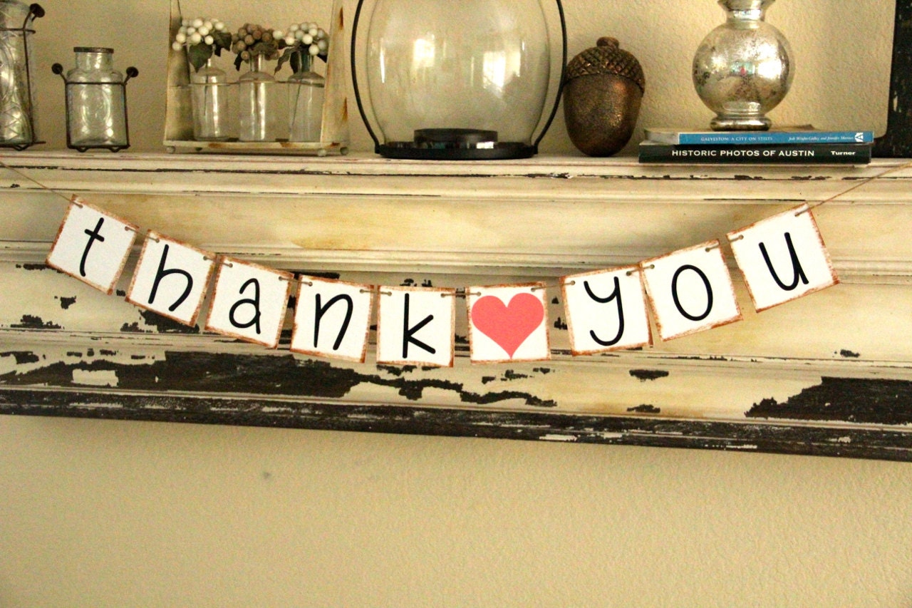 Wedding Banner - THANK YOU - Wedding Decoration - Photo prop