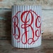 Burlap or Seersucker Koozies