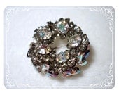Vintage Schoffel Brooch of Austria Exceptional Bright Rhinestone  1010ag-040110000