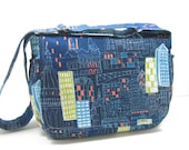 Custom Diaper Bag, Messenger Bag, Crossbody Bag, Choose Your Own Fabric