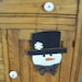 Simple Primitive Wooden Snowman Hanger