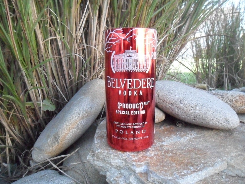 Belvedere Vodka Special Edition Red Glass Tumbler