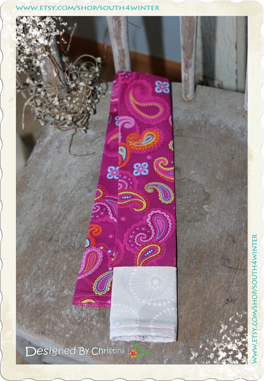 Frou Frou Paisley - Fashion Camera Strap Cover