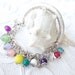 silver-plated color of natural stone bracelet