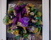 Mardi Gras Wreath