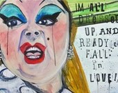 All Dressed Up- original mixed media painting, 18x24