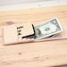 Mens vegetable tanned leather wallet (US bills)