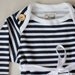 nautical stripe baby onesie top dress // custom order size