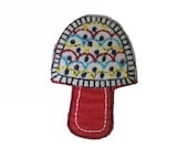 Iron on Patch Mushroom Applique