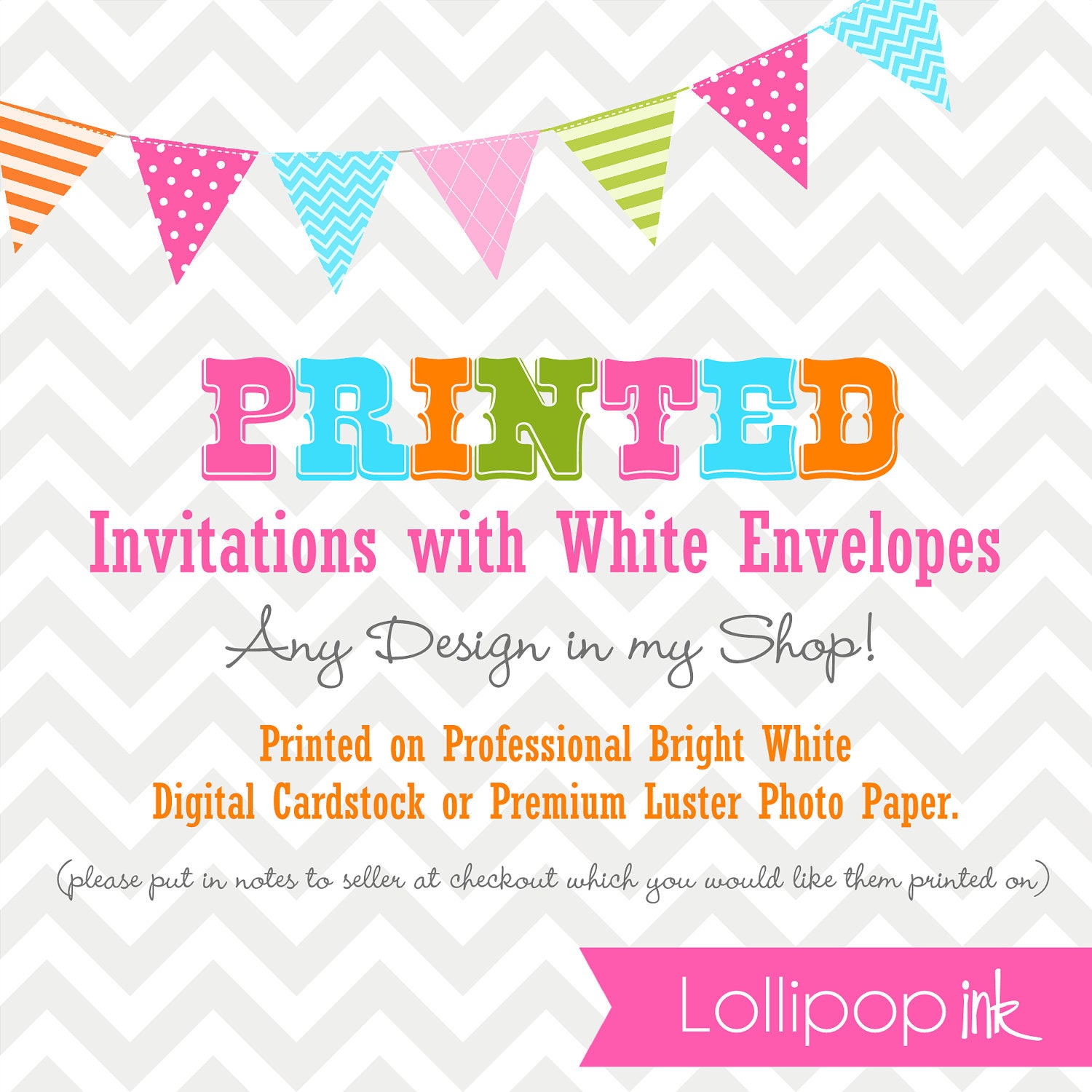 30 Printed 5x7 Flat Cardstock Cards with Envelopes-Professional Digital Paper