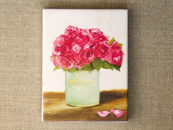 Garden Rose - TINY CANVAS PRINT 3x4 inches