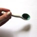 emerald green little cute ceramic  spoon