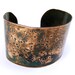 Dramatically Hammered - Copper Verdigris Cuff