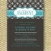 Bridal or Baby Shower Invitation - Lattice Pattern Top - Birthday Invitation