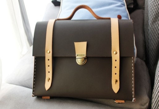 Convertible Cow Leather Satchel/Backpack/Crossbody bag /Briefcase/Backpack