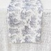 Cottage Decor/ Shabby Chic Navy and White Toile Tablerunner