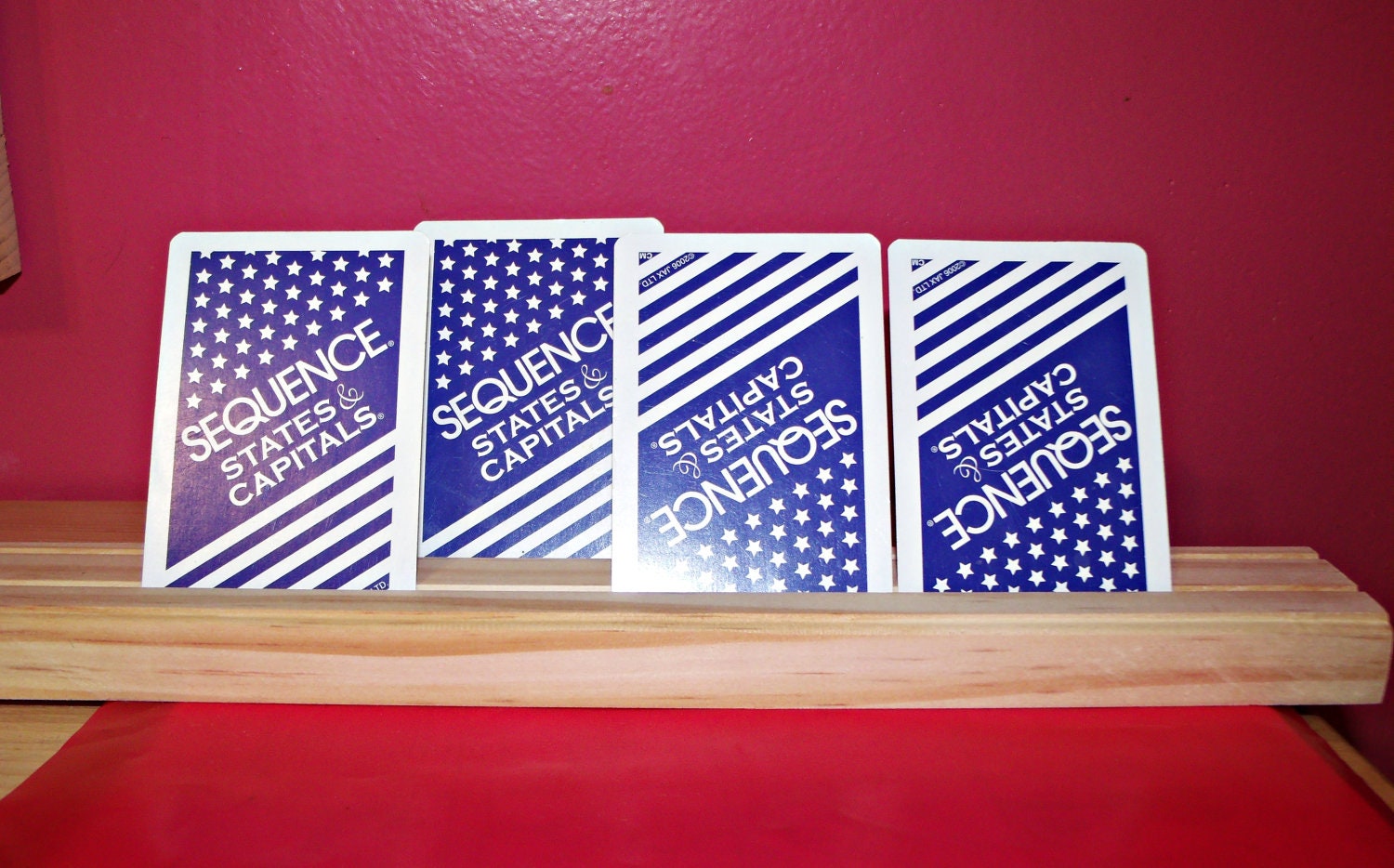 Wooden Playing Card Holder (Set of 5)