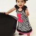 Adorable Zebra print girls 1st 2nd 3rd 4th birthday dress other color available