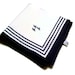 Vintage scarf Nautical Blue and white scarf  A Macclesfield Scarf