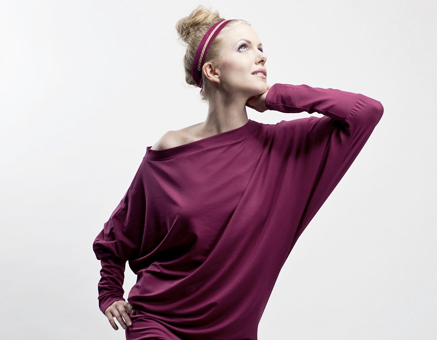 dress "first red", fuchsia / dark red