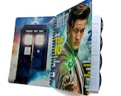 Doctor Who 2013 2014 Daily Planner Calendar UpCycled TARDIS Dr. Who Matt Smith