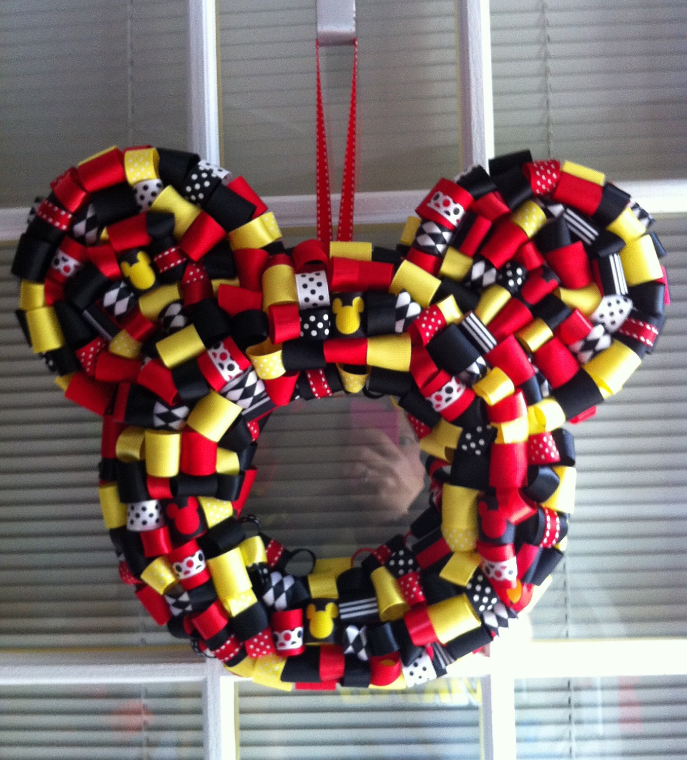 Mickey Mouse Ribbon Wreath