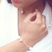 Love bracelet , Gift for her, Bridal, Purity Bracelet, Rose Gold