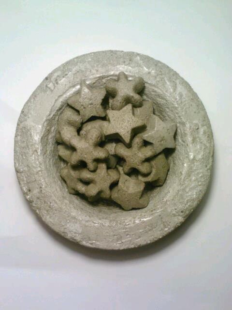 Patio Decor, Vase Fillers, Bowl Fillers, Concrete, Flowers, Stars