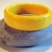 Funky Retro Neon Yellow Plastic Bangle