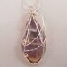 Amethyst Wire Wrapped Pendant, Amethyst Necklace, Handmade
