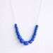 Purple pebble necklace
