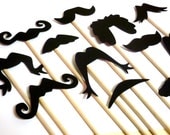 24 Little gentle man Mustache Bash Birthday Photo Props