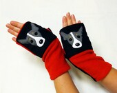 Personalized Rat Terrier Fingerless Gloves with Pockets for Dog Lovers