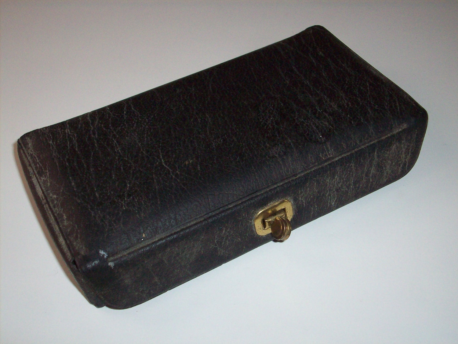 Vintage Western Airlines Travel Overnight Kit Black Vinyl Airline Travel Kit Aviation Advertising