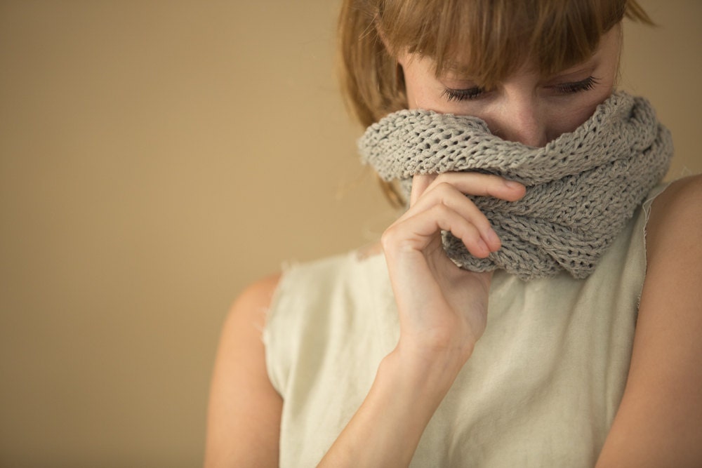 handmade infinity scarf knitting knitted scarf shawl