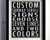 Pullman, Washington  Subway Scroll Art Print