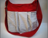 Nautical Retro Bag / crossover shoulder bag / messanger bag / purse