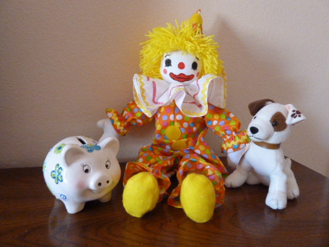 Gift, Clown, Circus Clown, Sock Clown, Decorator Doll, Soft Doll, Hand Made Doll, Art Doll, Plush Doll, Home Decor