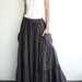 NO.42 Grey Cotton Maxi Skirt (2 Options skirt)