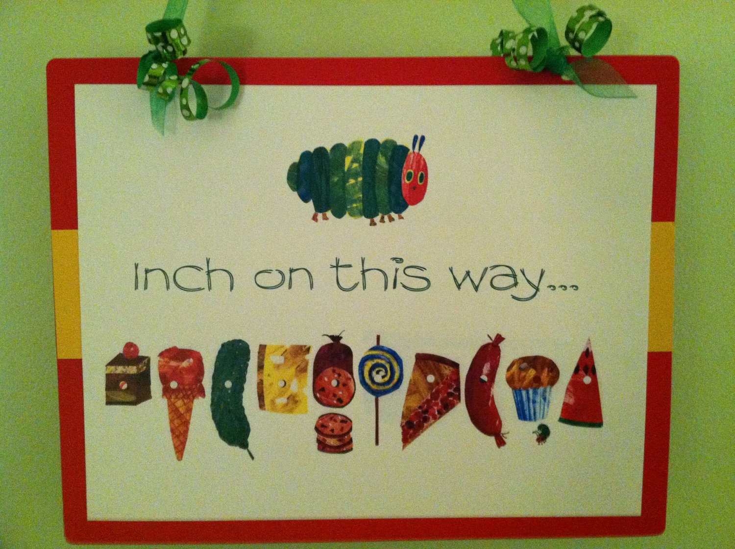 Very Hungry Caterpillar Welcome Sign with Directions Il_570xn