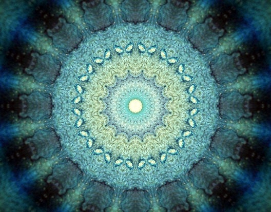 Winter - Mandala Art, Kaleidoscope - Art Print - Meditation Art - Mandala No. 131.